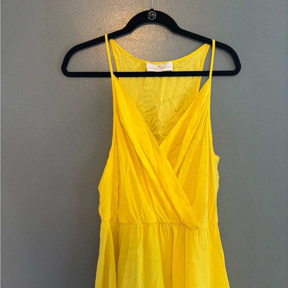 Amanda Uprichard Yellow Silk Mini Dress - Picture 7 of 8